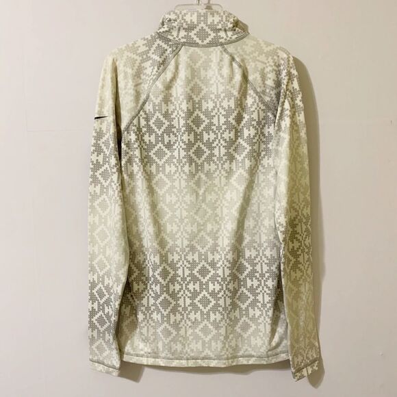 Nike Pro Womens Size M Printed Half 1/2 Zip Pullover Athletic - Picture 3 of 3